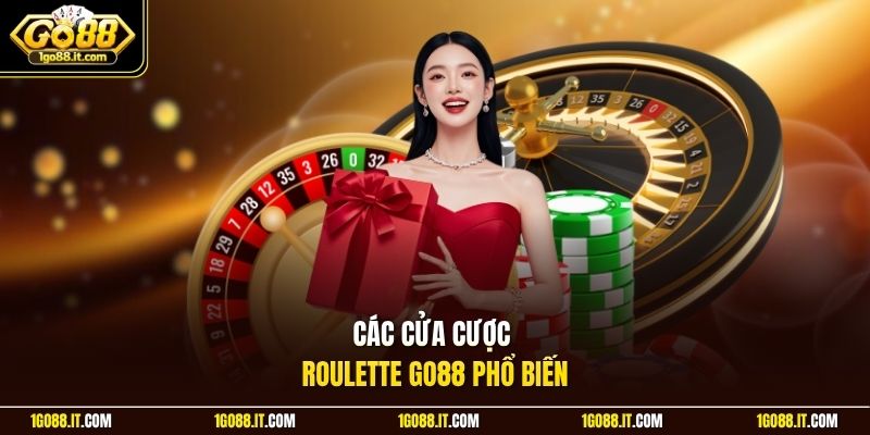 Các cửa cược Roulette Go88 phổ biến