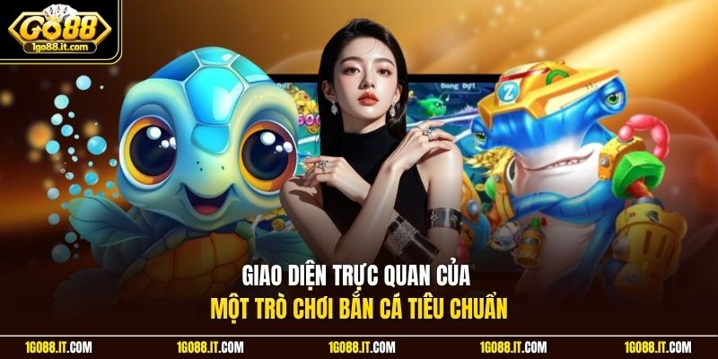 Giao diện trực quan của một trò chơi bắn cá tiêu chuẩn
