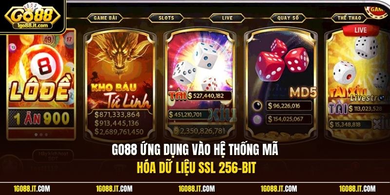 Go88 ứng dụng vào hệ thống mã hóa dữ liệu SSL 256-bit